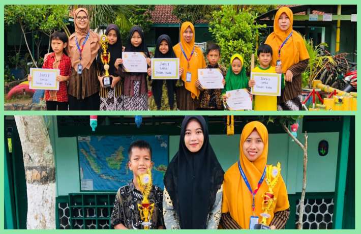 Penyerahan Piala Lomba Pantomim dan Lomba Desain Kelas
