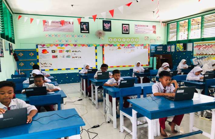 ANBK hari pertama materi Literasi berjalan lancar