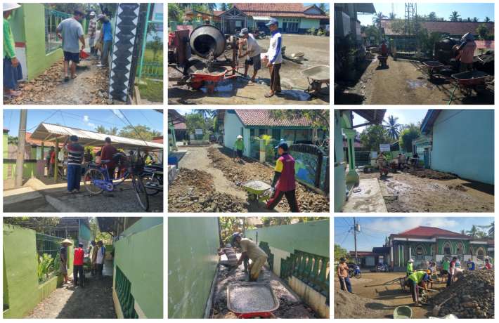 Kerja Bakti Pengecoran Jalan