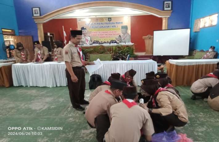 Ustadz Kamsidin Menjadi Pelatih Pendamping KML di Kwarran Bantarsari 