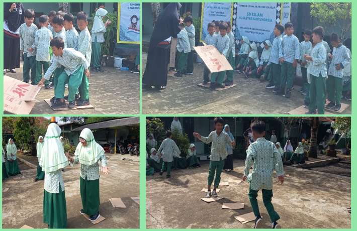 Keseruan Lomba Estafet Kardus di Kegiatan Class Meeting ASAS 1