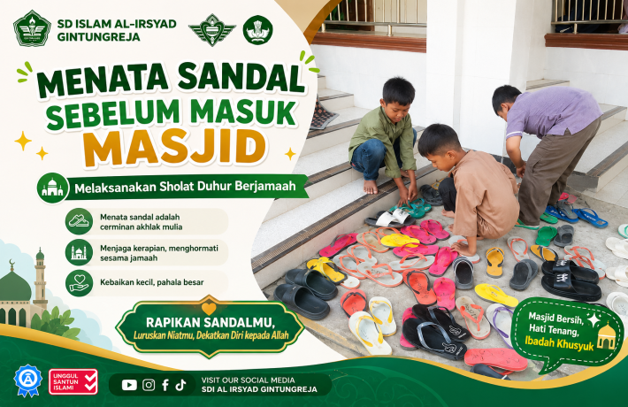 Menata Sandal juga Menata Kedisiplinan