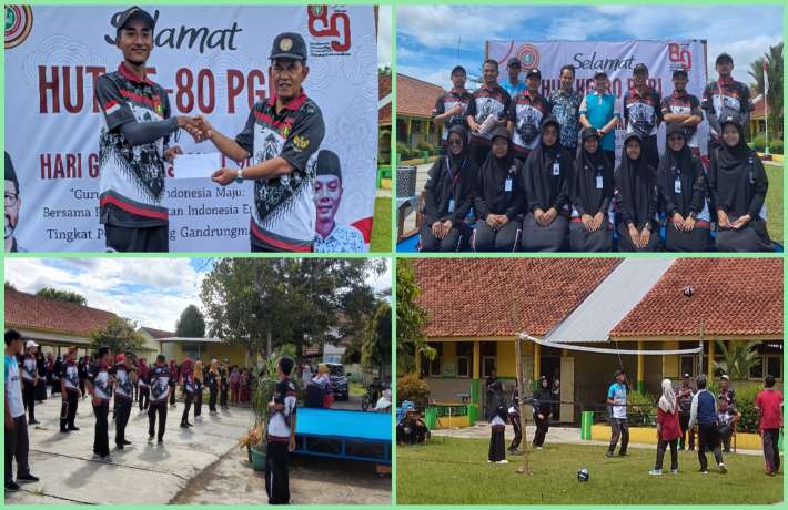 HUT PGRI dan Hari Guru Nasional ke 80 tahun 2025 Berlangsung Meriah