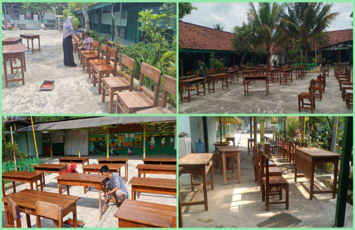 SD Islam Al Irsyad Gintungreja Lakukan Pengecatan dan Perawatan Fasilitas Sekolah