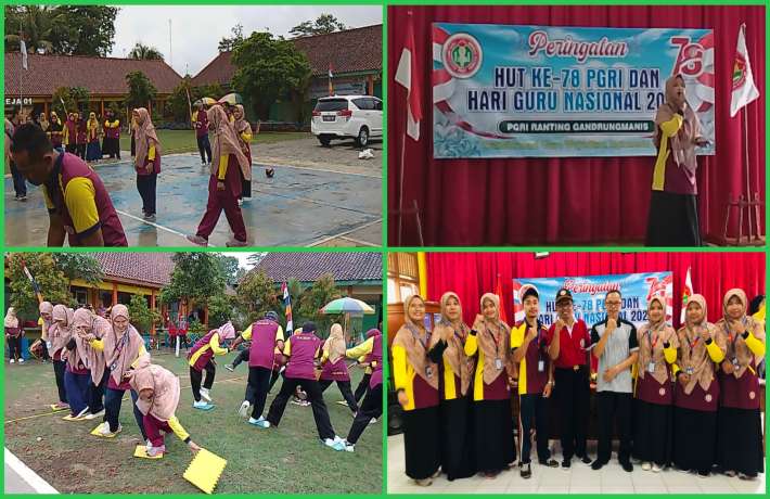 Semangat dan Kepedulian Guru Memeriahkan HUT PGRI ke 78