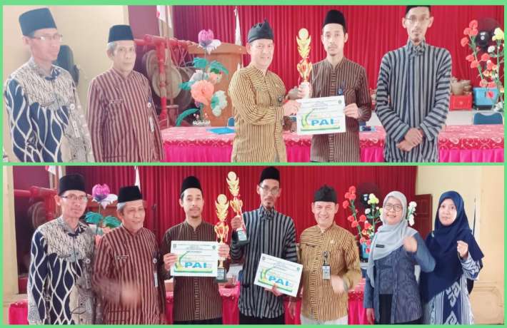 Penyerahan Piala MAPSI di Korwil Kec Gandrungmangu