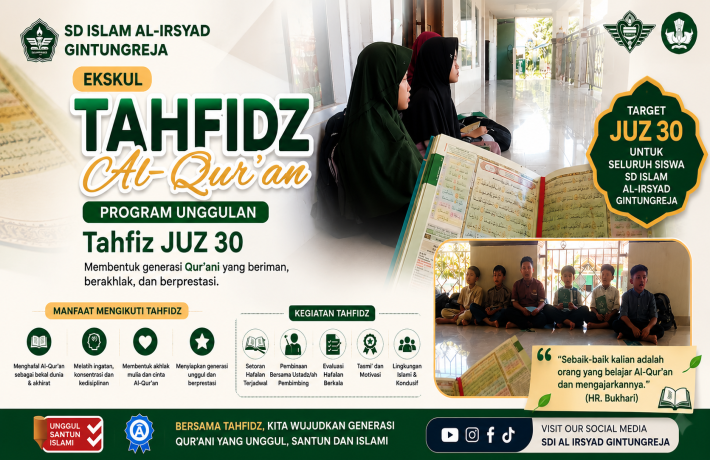 Ekstrakurikuler Tahfidz Dukung Program Unggulan Tahfiz Juz 30